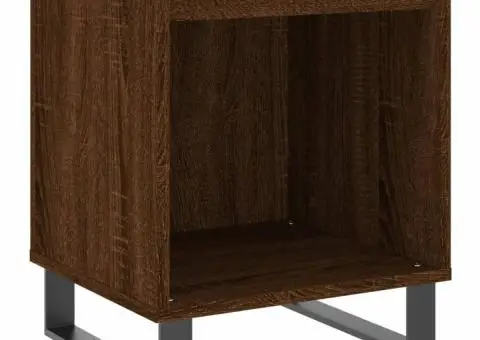 Noptiere, 2 buc., stejar maro, 40x35x50 cm, lemn compozit - 4/5