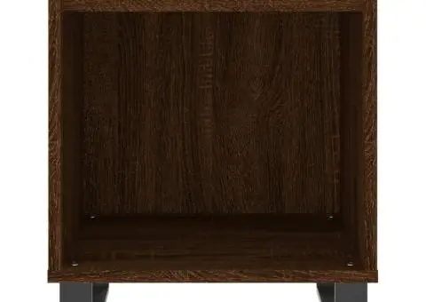 Noptiere, 2 buc., stejar maro, 40x35x50 cm, lemn compozit - 5/5