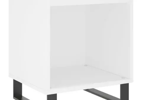 Noptieră, alb, 40x35x50 cm, lemn prelucrat - 2/5