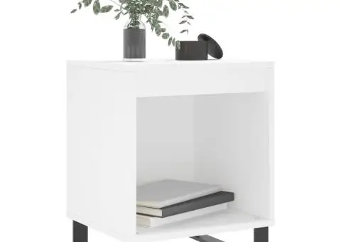 Noptieră, alb, 40x35x50 cm, lemn prelucrat - 3/5