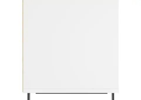 Noptieră, alb, 40x35x50 cm, lemn prelucrat - 5/5