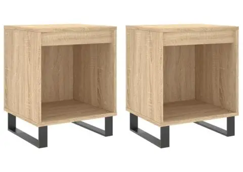 Noptiere, 2 buc., stejar sonoma, 40x35x50 cm, lemn compozit - 2/5