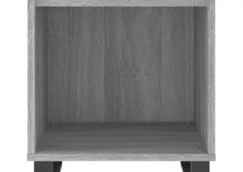 Noptiere, 2 buc., gri sonoma, 40x35x50 cm, lemn compozit - 5/5