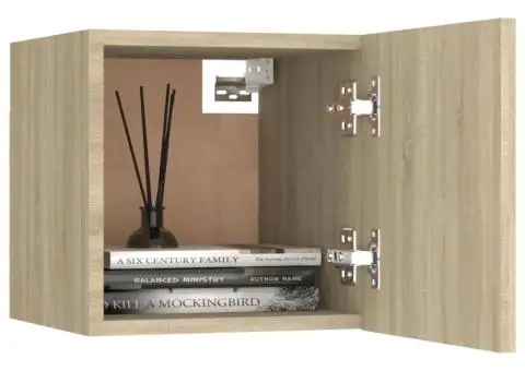 Noptiere, stejar Sonoma, 30,5x30x30cm, lemn prelucrat - 3/5