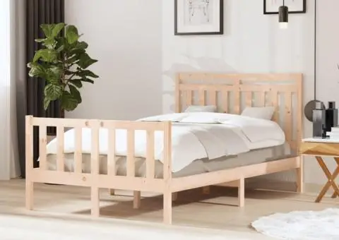 Cadru de pat, 120x200 cm, lemn masiv - 1/5