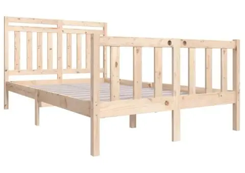 Cadru de pat, 120x200 cm, lemn masiv - 3/5