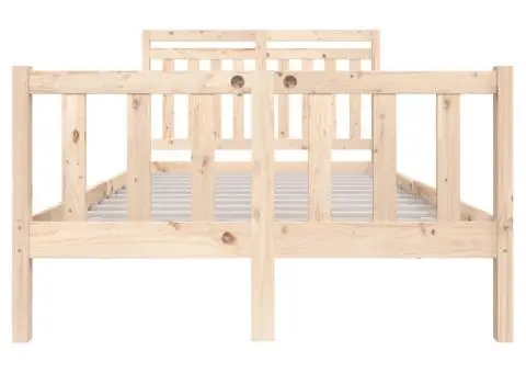 Cadru de pat, 120x200 cm, lemn masiv - 4/5