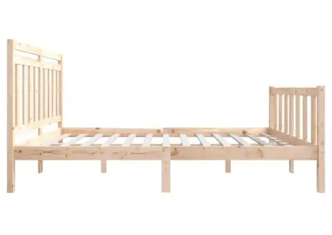 Cadru de pat, 120x200 cm, lemn masiv - 5/5