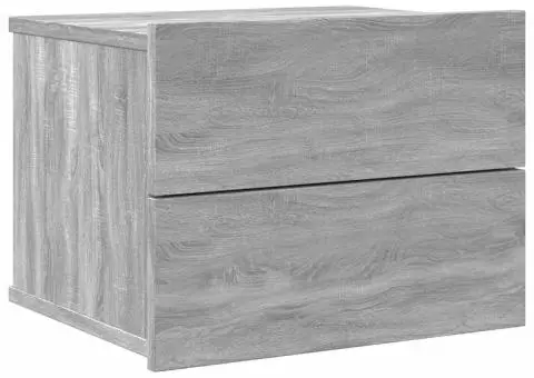 Noptiere, 2 buc., gri sonoma, 40x30x30 cm, lemn prelucrat - 4/5
