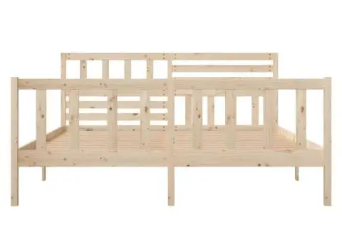 Cadru de pat, 120x200 cm, lemn masiv - 4/5