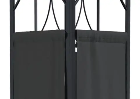 Foișor cu acoperiș, antracit, 300x300x270 cm, oțel - 4/5