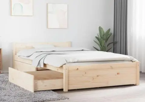 Cadru de pat cu sertare, 100x200 cm - 1/5