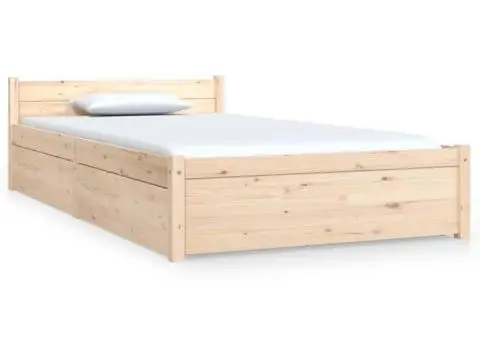 Cadru de pat cu sertare, 100x200 cm - 2/5