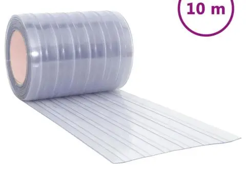 Perdea pentru ușă, transparent, 300 mmx2,6 mm 10 m, PVC - 2/5