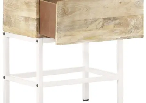 Masă noptieră, 40x30x50 cm, lemn masiv de mango - 2/5