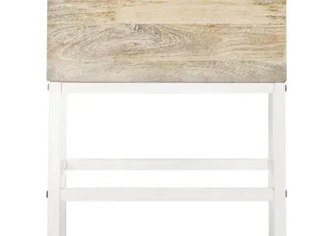 Masă noptieră, 40x30x50 cm, lemn masiv de mango - 3/5