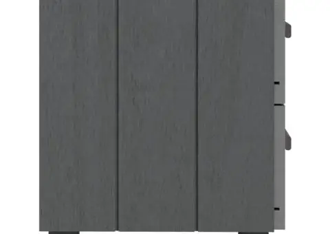 Noptiere HAMAR, 2 buc, gri închis, 40x35x44,5 cm, lemn masiv - 5/5