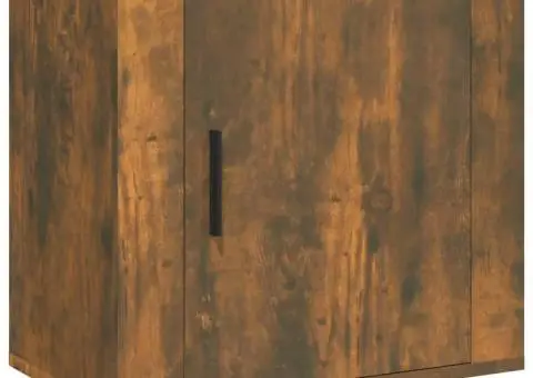 Noptieră de perete, stejar fumuriu, 50x30x47 cm - 2/5