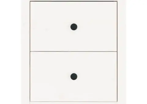 Noptieră, alb, 50x35x61,5 cm, lemn masiv de pin - 3/5