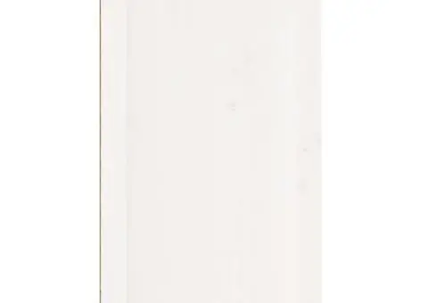 Noptieră, alb, 50x35x61,5 cm, lemn masiv de pin - 4/5