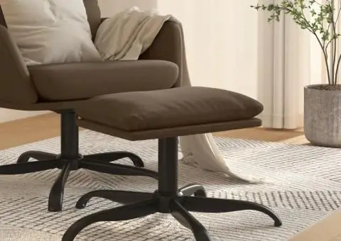 Taburet, maro, 60x60x36 cm, material textil - 1/5