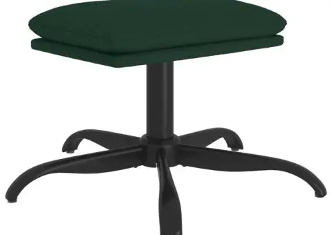 Taburet, verde închis, 60x60x36 cm, material textil - 2/5