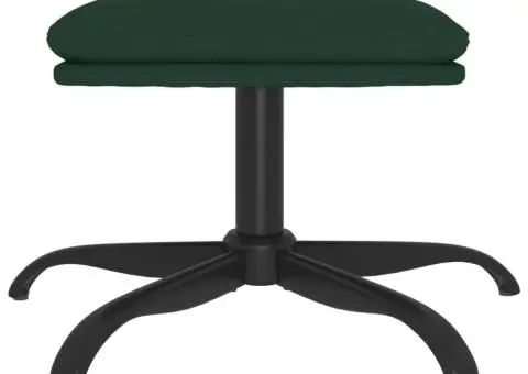 Taburet, verde închis, 60x60x36 cm, material textil - 3/5