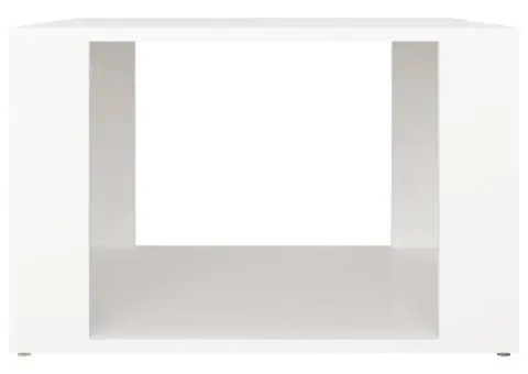 Noptieră, alb, 57x55x36 cm, lemn compozit - 5/5