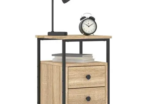 Noptieră, stejar sonoma, 34x35,5x50 cm, lemn compozit - 3/5