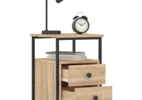 Noptieră, stejar sonoma, 34x35,5x50 cm, lemn compozit - 4/5