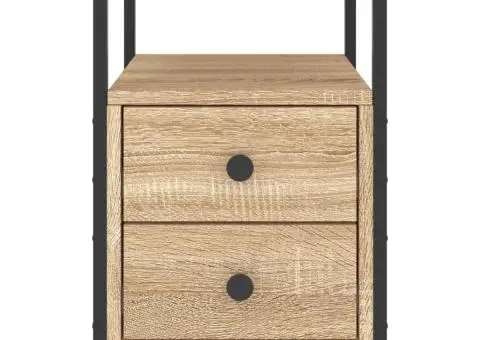 Noptieră, stejar sonoma, 34x35,5x50 cm, lemn compozit - 5/5