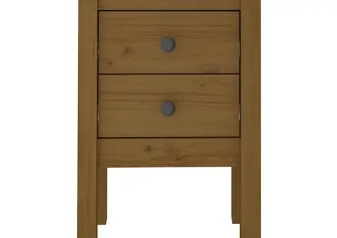 Noptieră, maro miere, 40x35x61,5 cm, lemn masiv de pin - 5/5