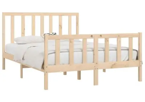 Cadru de pat, 120x200 cm, lemn masiv - 3/5