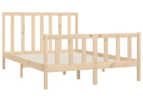 Cadru de pat, 120x200 cm, lemn masiv - 4/5