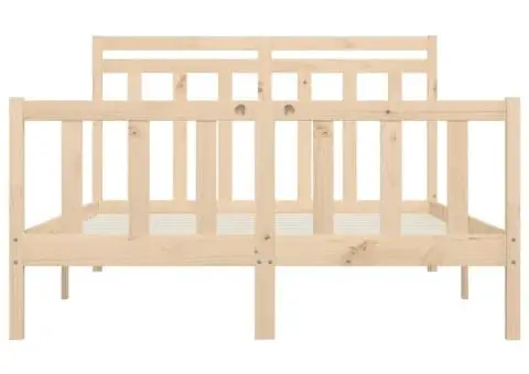 Cadru de pat, 160x200 cm, lemn masiv de pin - 5/5