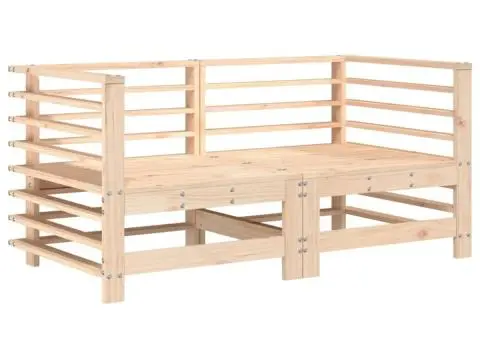 Set mobilier relexare de grădină, 6 piese, lemn masiv de pin - 3/5