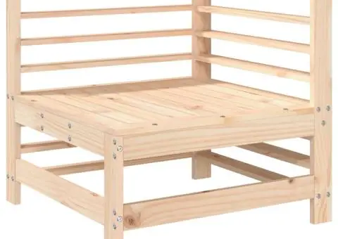 Set mobilier relexare de grădină, 6 piese, lemn masiv de pin - 4/5