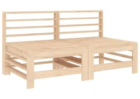 Set mobilier relexare de grădină, 6 piese, lemn masiv de pin - 5/5