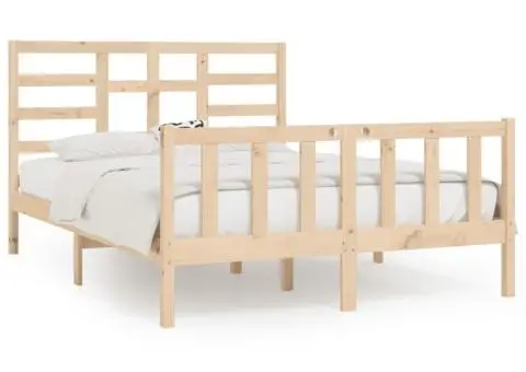 Cadru de pat King Size, 150x200 cm, lemn masiv - 2/5