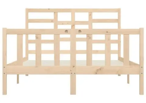 Cadru de pat King Size, 150x200 cm, lemn masiv - 5/5
