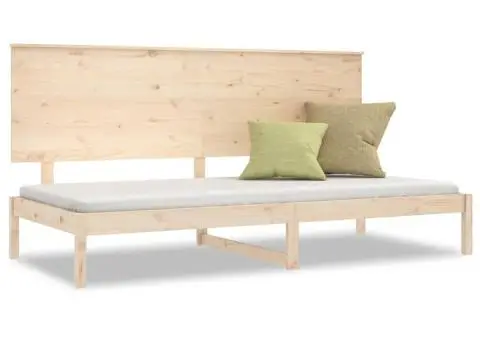 Pat de zi fără saltea, 80x200 cm, lemn masiv pin - 2/5