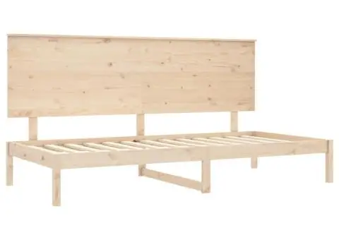 Pat de zi fără saltea, 80x200 cm, lemn masiv pin - 4/5