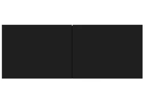 Set dulap TV, 6 piese, negru, lemn prelucrat - 5/5