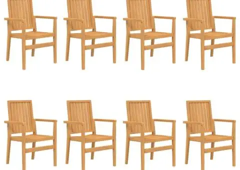 Set mobilier de grădină, 9 piese, lemn masiv de tec - 3/5