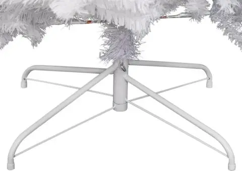 Brad de Crăciun artificial cu balamale și zăpadă pufoasă 210 cm - 4/5