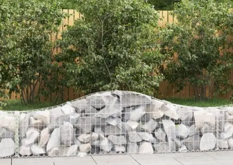 Coșuri gabion arcuite 5 buc, 200x30x40/60 cm, fier galvanizat - 1/5