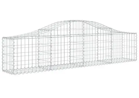 Coșuri gabion arcuite 5 buc, 200x30x40/60 cm, fier galvanizat - 3/5