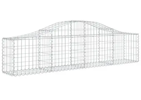 Coșuri gabion arcuite 7 buc, 200x30x40/60 cm, fier galvanizat - 3/5