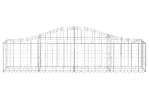 Coșuri gabion arcuite 7 buc, 200x30x40/60 cm, fier galvanizat - 4/5