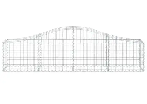 Coșuri gabion arcuite 14 buc, 200x30x40/60 cm, fier galvanizat - 4/5